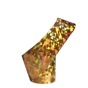 Фольга для дизайна ногтей золото битое стекло 1м